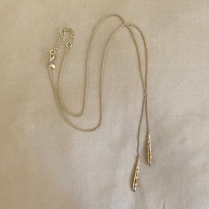 Ann Taylor Gold Long Chain Necklace